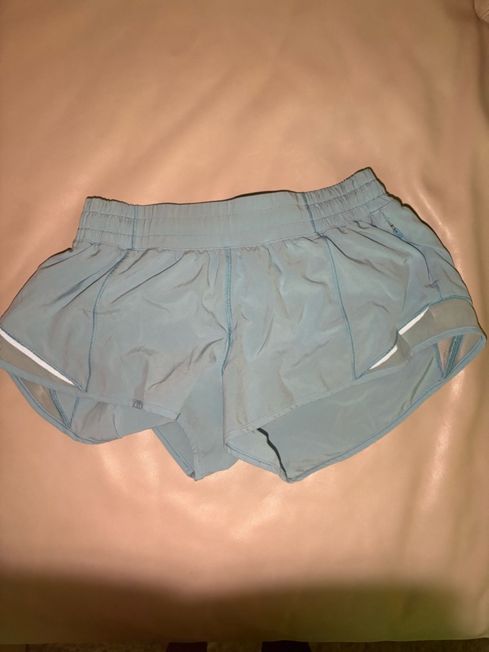 lululemon athletica light blue women’s athletic shorts